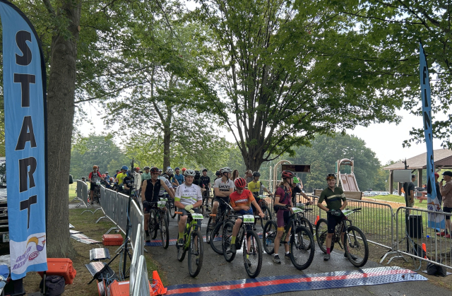 Bikers at the start